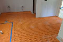 Bathroom Heated Floor Preparation